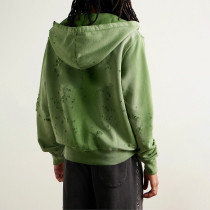 Chanjoye Custom Distressed Hoodies | Oversized Sun Faded Hoodie | Double Zipper Sweatshirt Supplier