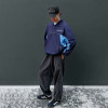 Chanjoye OEM Nylon Sweatshirt Custom Oversized Sweatshirt Pullover Pocket Drop Shoulder