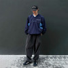 Chanjoye OEM Nylon Sweatshirt Custom Oversized Sweatshirt Pullover Pocket Drop Shoulder