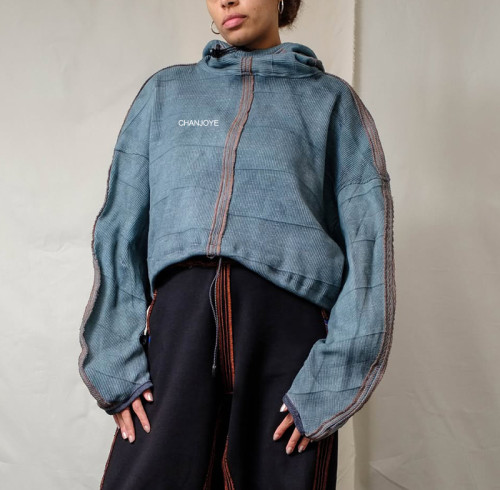 Chanjoye Designer Custom Full Zip up Hoodie | Vintage Cropped Hoodie | High Quality Drawstring Hoody