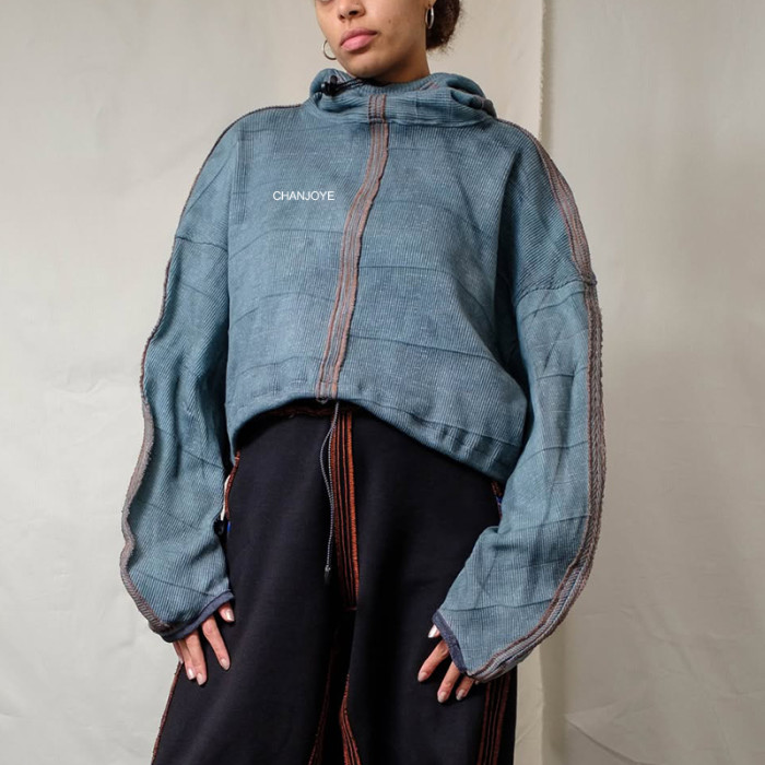 Chanjoye Designer Custom Full Zip up Hoodie | Vintage Cropped Hoodie | High Quality Drawstring Hoody