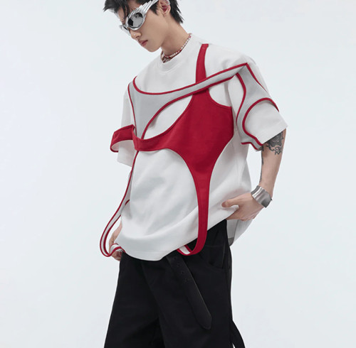 Chanjoye Custom Designer T Shirt | Patchwork Streetwear Tee | High Quality T-shirt Wholesale