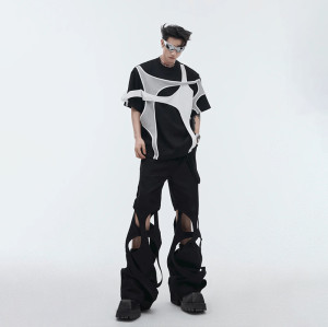 Chanjoye Custom Designer T Shirt | Patchwork Streetwear Tee | High Quality T-shirt Wholesale