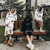Chanjoye Custom Heavyweight Cotton Sweatsuit | OEM Double Waisted Sweat Shorts and Hoodie Set