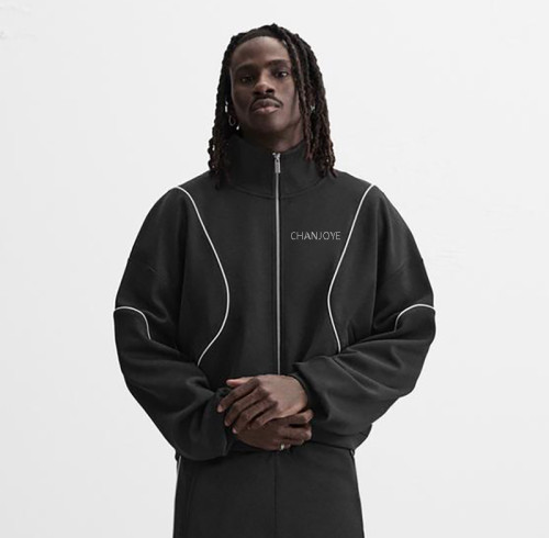 Chanjoye OEM Lightweight Track Jacket | Custom Logo Nylon Jacket | Zip up Winbreaker Jacket Supplier