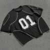 Chanjoye Custom Mesh Soccer Jersey | Oversized Breathable Football T-shirt | Patchwork Tee Wholesale