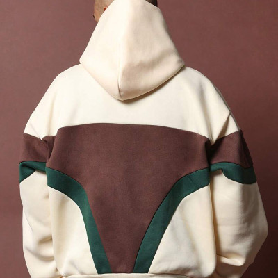 Chanjoye Custom Heavyweight Hoodies | OEM Oversize 420 Gsm Hoodie | Vintage Patchwork Sweatshirts