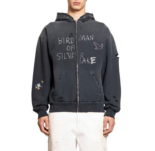 Chanjoye Custom Heavyweight Hoodies | 100% Cotton Sweatshirt | Ripped Zip up Hoodies Wholesale
