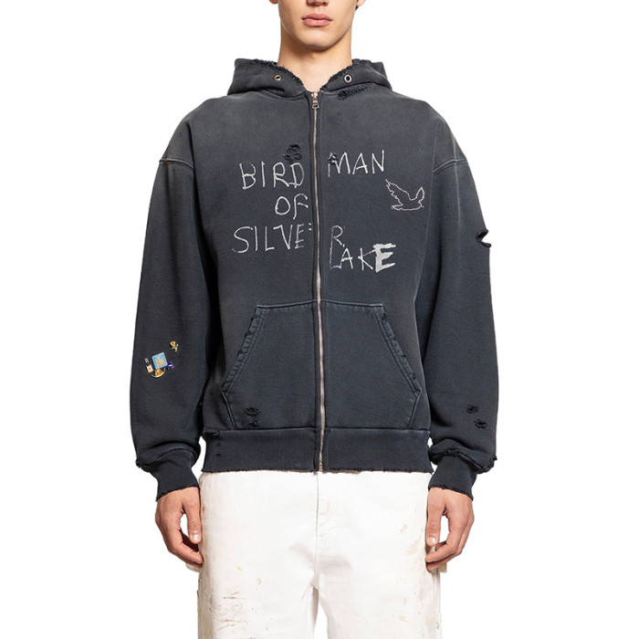 Chanjoye Custom Heavyweight Hoodies | 100% Cotton Sweatshirt | Ripped Zip up Hoodies Wholesale