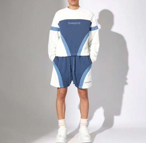 Chanjoye Custom Tracksuit Set | Unisex Gym Shorts and Sweatshirt | High Quality Sweatsuit Wholesale