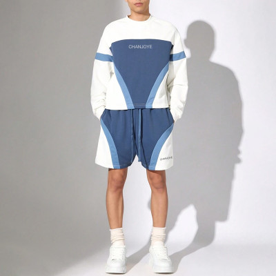 Chanjoye Custom Tracksuit Set | Unisex Gym Shorts and Sweatshirt | High Quality Sweatsuit Wholesale