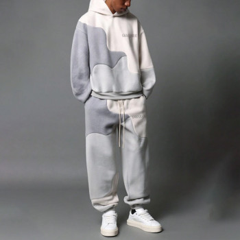Chanjoye Custom Men Tracksuit |High Quality Sweatsuit Manufacturer | Embroidery Hoodie Set Wholesale