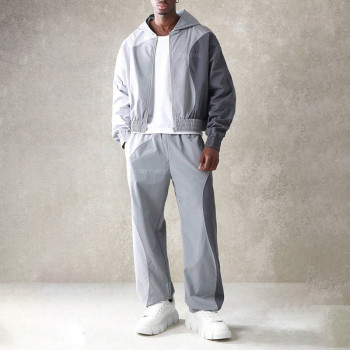 Chanjoye Custom Nylon Track Suit | Jogger Zip up Windbreaker Set | Waterproof Tracksuit Wholesale