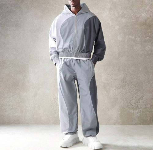 Chanjoye Custom Nylon Track Suit | Jogger Zip up Windbreaker Set | Waterproof Tracksuit Wholesale