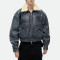 Chanjoye Custom Leather Bomber Jacket | High Quality Embossed Jacket | Fleece Motorcycle Jacket