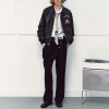 Chanjoye Custom Bomber Leather Jackets OEM Screen Printed Coat Premium Varsity Jacket Wholesale