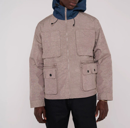 Chanjoye Custom Cargo Jacket | Zip up Windbreaker Supplier | Hooded Lightweight Jacket Wholesale
