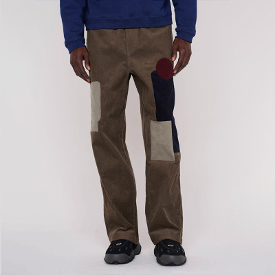 Chanjoye Custom Corduroy Pants | Customized Vintage Straight Pants | Patchwork Trousers Factory