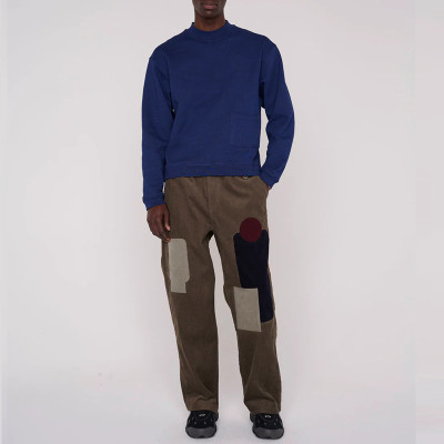 Chanjoye Custom Corduroy Pants | Customized Vintage Straight Pants | Patchwork Trousers Factory
