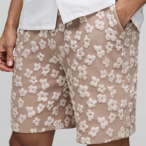 Chanjoye Custom 3D Jacquard Shorts | Summer Shorts Manufacturer | Men Cotton Shorts Wholesale