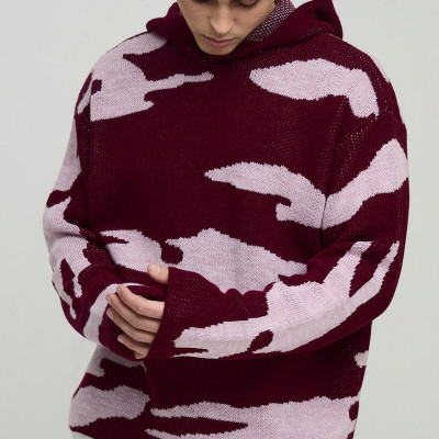 Chanjoye Custom Hooded Sweater | OEM Mohair Knitwear | Personalized Jacquard Pullover Sweater