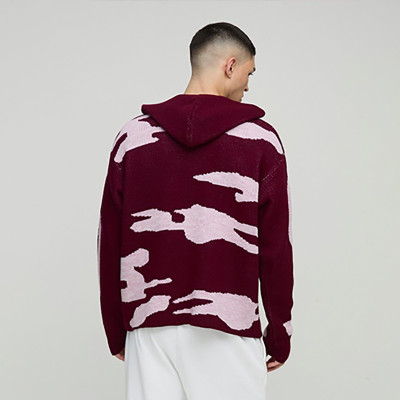 Chanjoye Custom Hooded Sweater | OEM Mohair Knitwear | Personalized Jacquard Pullover Sweater