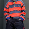 Chanjoye Custom Heavyweight Cotton Polo Sweatshirt | Oversized Boxy Splice Sweatshirt Manufacturer