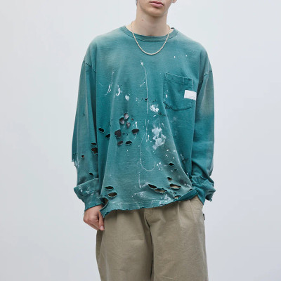 Chanjoye Custom Distressed Sweatshirt | Manufacturer Oversized 100% Cotton Sweashirt Hoodie