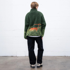 Chanjoye Sherpa Jacket Manufacturers | Custom Printed Berber Fleece Jacket | Zipper Coat Wholesale