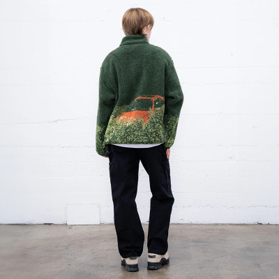 Chanjoye Sherpa Jacket Manufacturers | Custom Printed Berber Fleece Jacket | Zipper Coat Wholesale