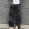Chanjoye Custom Cargo Jean Pants | Designer Stacked Baggy Jeans | Stone Washed Denim Pants Wholesale