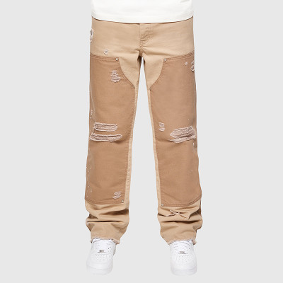 Chanjoye Custom Canvas Pants | OEM Distressed Cotton Pants | High Quality Stacked Trousers Wholesale