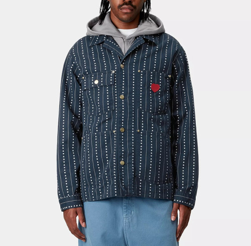Chanjoye Custom High Quality Shirt | Wholesale Striped Long Sleeve Polo Shirt | Shacket Manufacturer