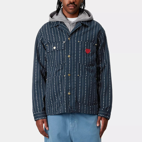 Chanjoye Custom High Quality Shirt | Wholesale Striped Long Sleeve Polo Shirt | Shacket Manufacturer