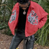 Chanjoye Custom Embroidered Jacket | Bomber Jacket Wholesale | Suede Cropped Varsity Jacket Supplier