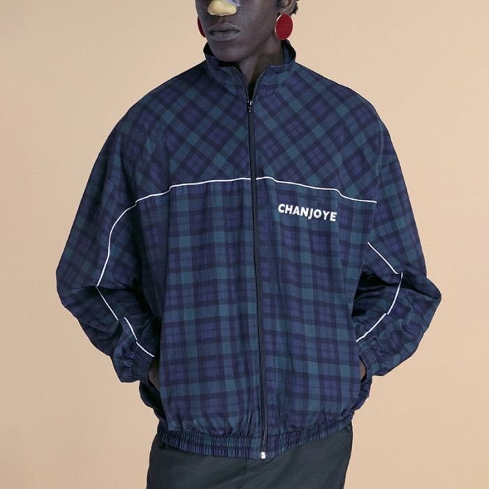 Chanjoye Custom High Quality Track Jacket | Plaid Jacket Manufacturer | OEM Reflective Stripe Jacket