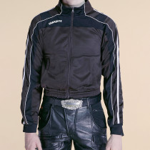 Chanjoye Custom Zipper Track Sports Jacket Manufacturer | Nylon Reflective Stripe Jacket Supplier