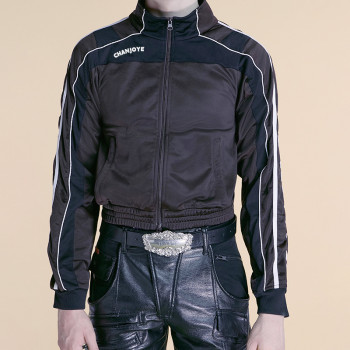 Chanjoye Custom Zipper Track Sports Jacket Manufacturer | Nylon Reflective Stripe Jacket Supplier