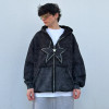 Chanjoye Wholesale High Quality Hoodies | Custom Embroidery French Terry Distressed Acid Wash Hoodie