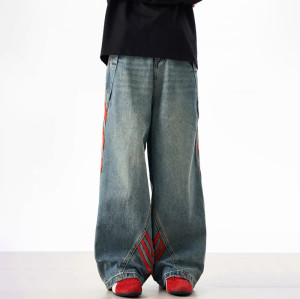 Chanjoye Custom Cotton Denim Jeans | OEM High Street Straight Pants | Wholesale Jeans Pants