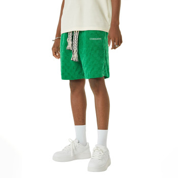 Chanjoye Custom Plaid Waffle Shorts | OEM Plus Size Men's Shorts | Blank Sweat Shorts Manufacturers