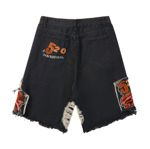 Chanjoye Custom Distressed Denim Jorts | Acid Washed Jeans Manufacturers | Baggy Shorts Suppliers