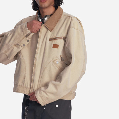 Chanjoye Custom Work Jacket Vintage | Canvas Zipper Jacket Supplier | Outwear Workwear Wholesale