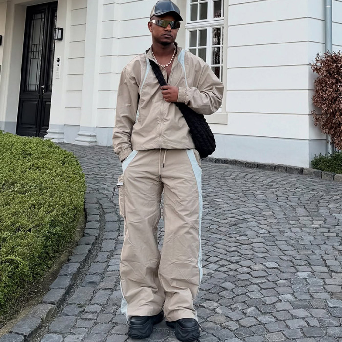 Chanjoye Custom Nylon Jogging Suit | Windbreaker Tracksuit Manufacturer | OEM Track Jacket and Pants
