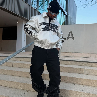 Chanjoye Custom Embroidery Motorcycle Jacket | Bomber Jacket Supplier | Streetwear Jacket Wholesale