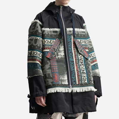 Chanjoye Custom Jacquard Jacket | OEM Zipper Nylon Jacket | Design Patchwork Jackets Wholesale
