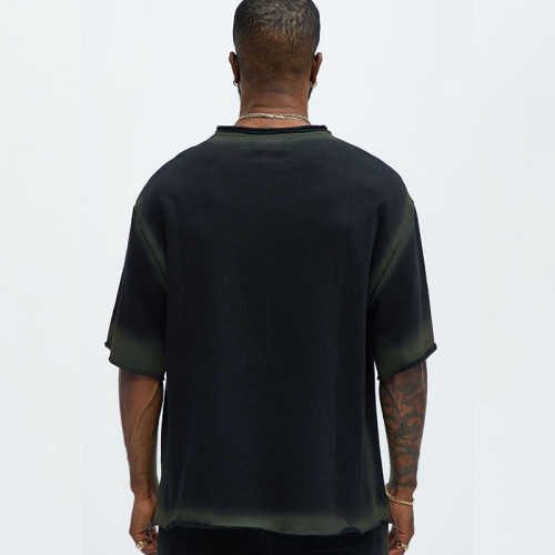 Chanjoye Custom Sun Faded T-shirt | 100% Cotton T-Shirts Manufacturers | Raw Hem Tee Suppliers