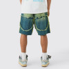 Custom Acid Wash Jean Shorts | Distressed Denim Jorts Manufacturer | Cotton Gradient Sweat Shorts