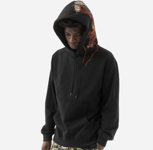 Chanjoye Pullover Streetwear Custom Embroidery  Hoodie Cotton Oversize Hoodie Supplier