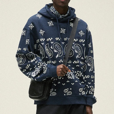 Chanjoye Pullover Streetwear Custom  Embroidery Hoodie Cotton Drop Shoulder Hoodie Supplier